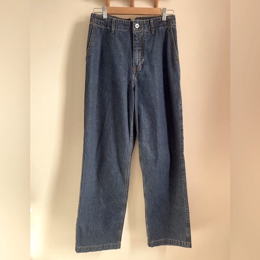 Alex Mill denim jeans high waisted size 28” waist wide leg workwear